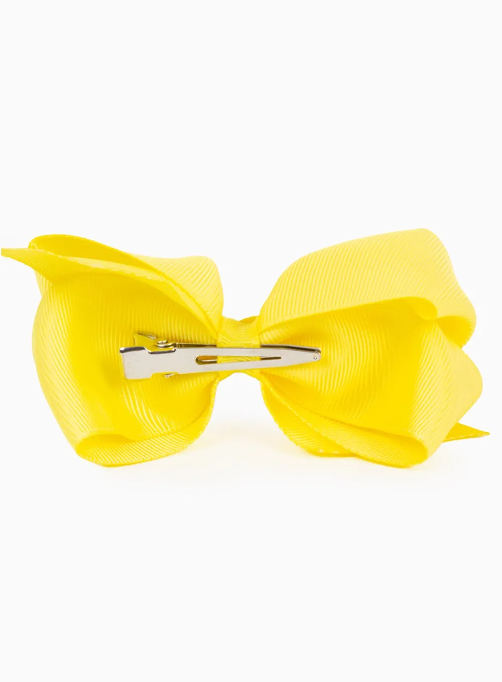 Extra Large Bow Hair Clip in Lemon