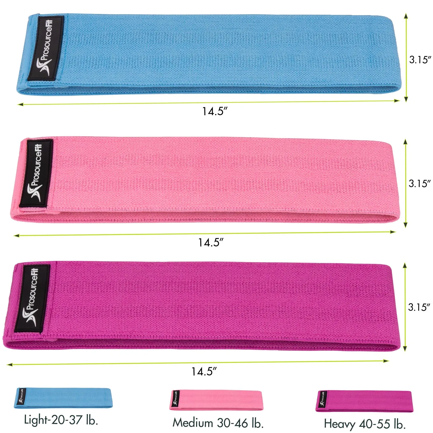 Fabric Loop Resistance Bands Set