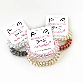 Getting Meowied Cat Bachelorette Party Favors, Spiral Hair Ties