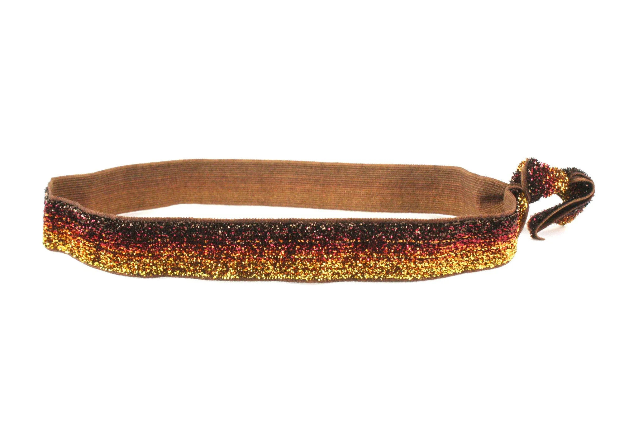 Glitter Root Beer Elastic Headband (SKU 5042 HB)