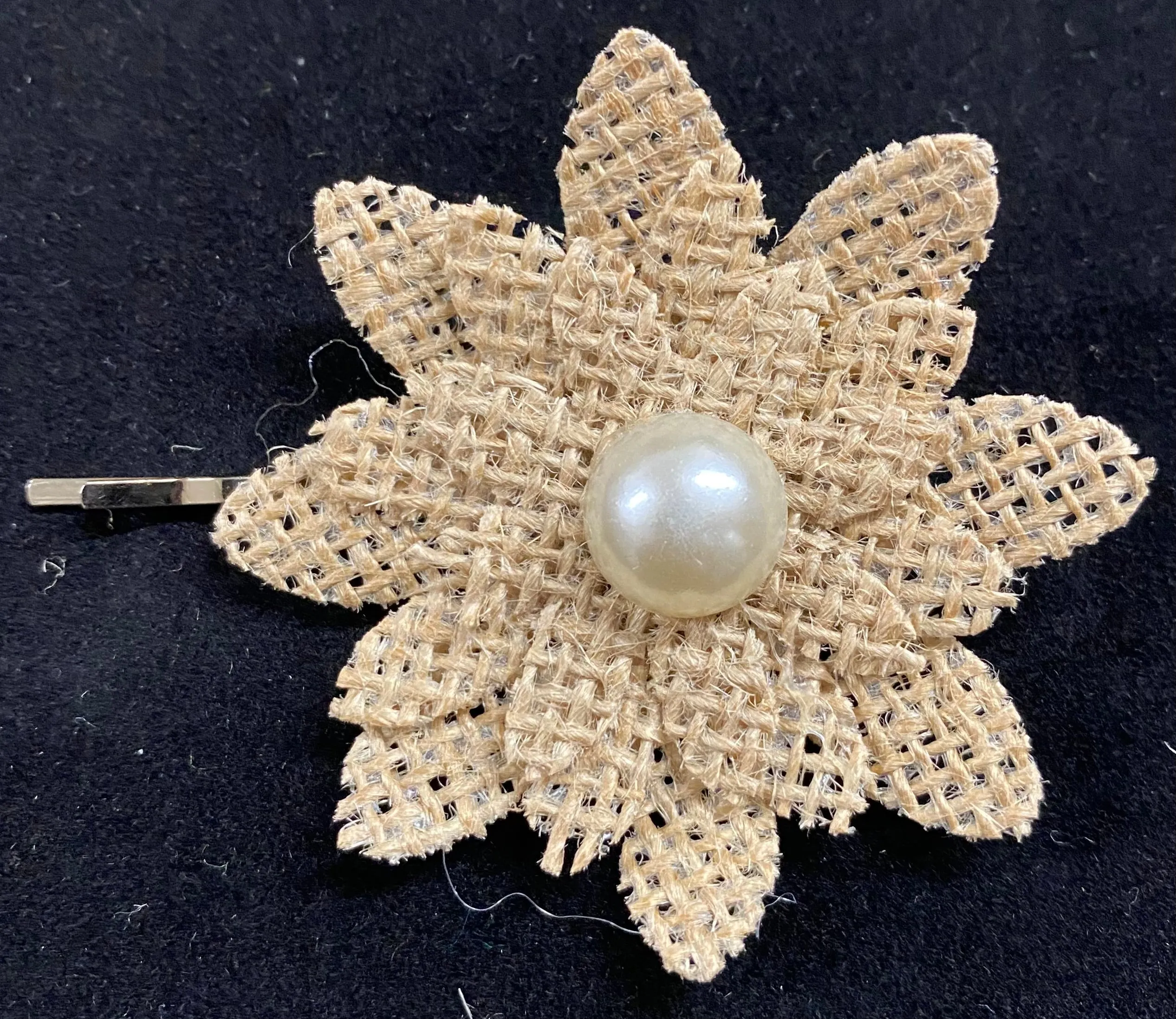 Hair Clip - Linen Flower (3126|3127)