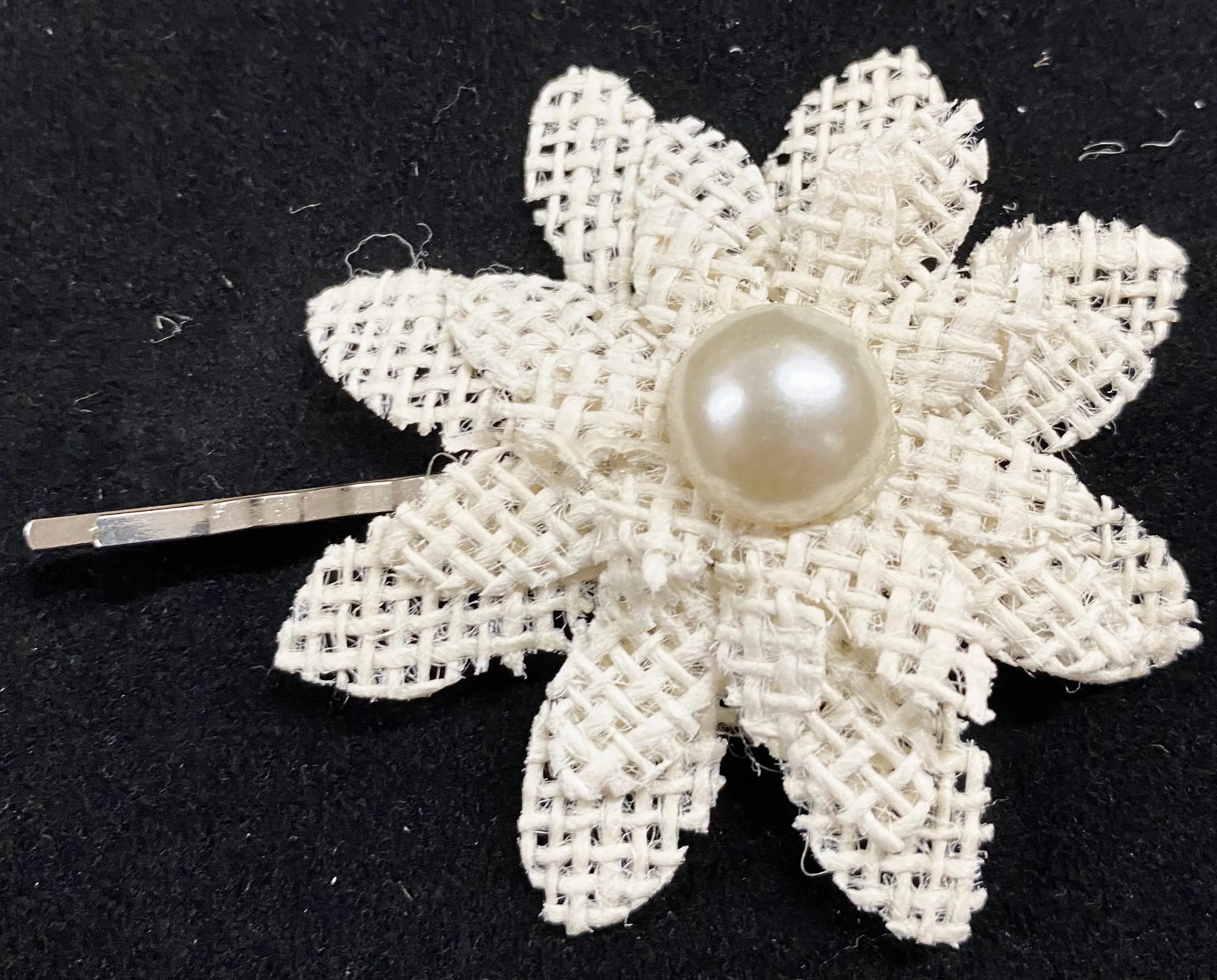 Hair Clip - Linen Flower (3126|3127)