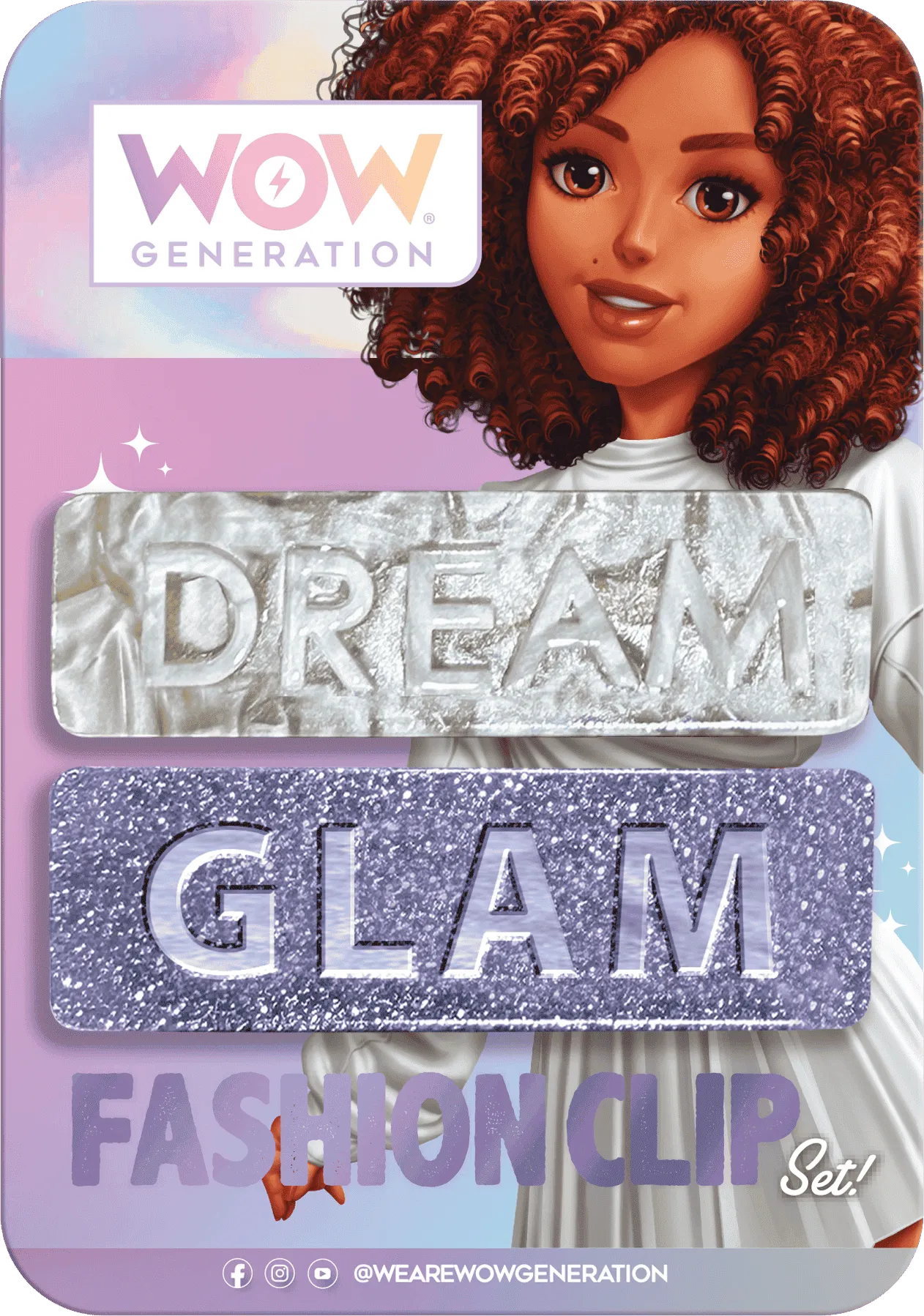 Hair Clips With Message In Cdu Wow Generation