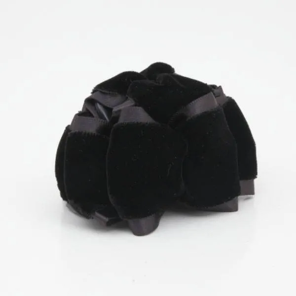 Handmade Velvet Flat Bow Hair Jaw Claw Clamp Luxury Velvet Accessories Clip Women Hair accessory