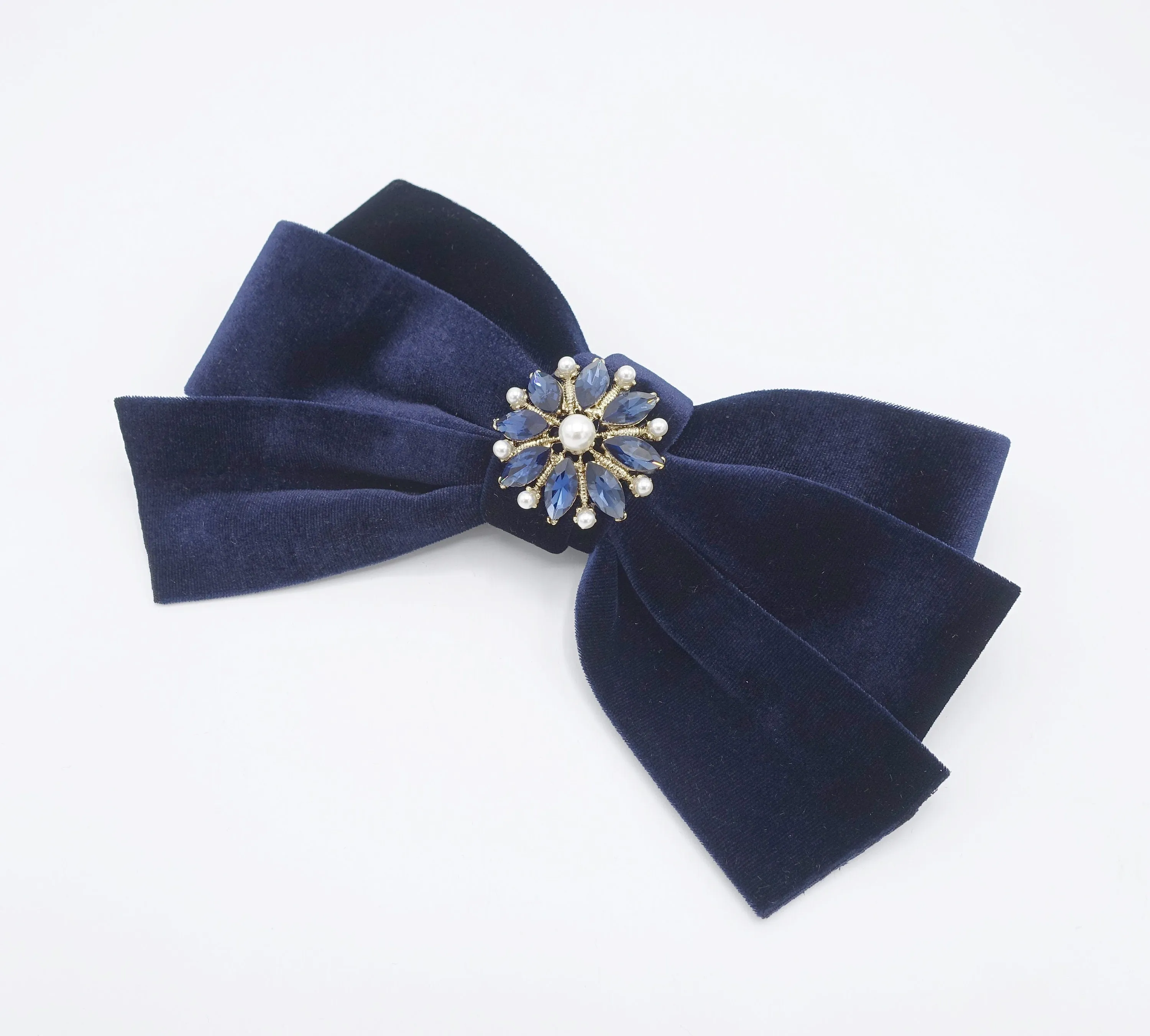 jeweled velvet bow, velvet hair bow, antique hair bow, hair bow shop for women