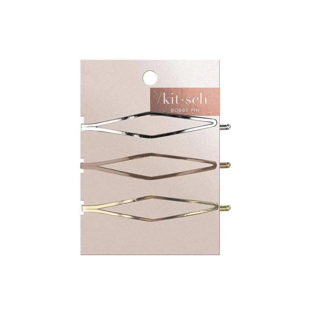 KIT Long Diamond Metal Bobby Pins