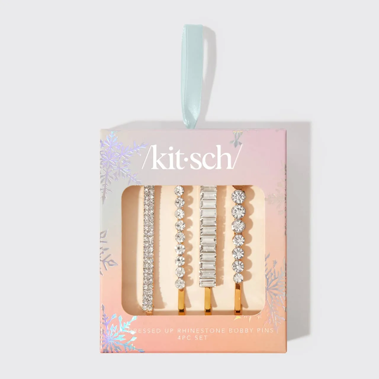 Kitsch All Dressed up Rhinestone Bobby Pins 4pc Set