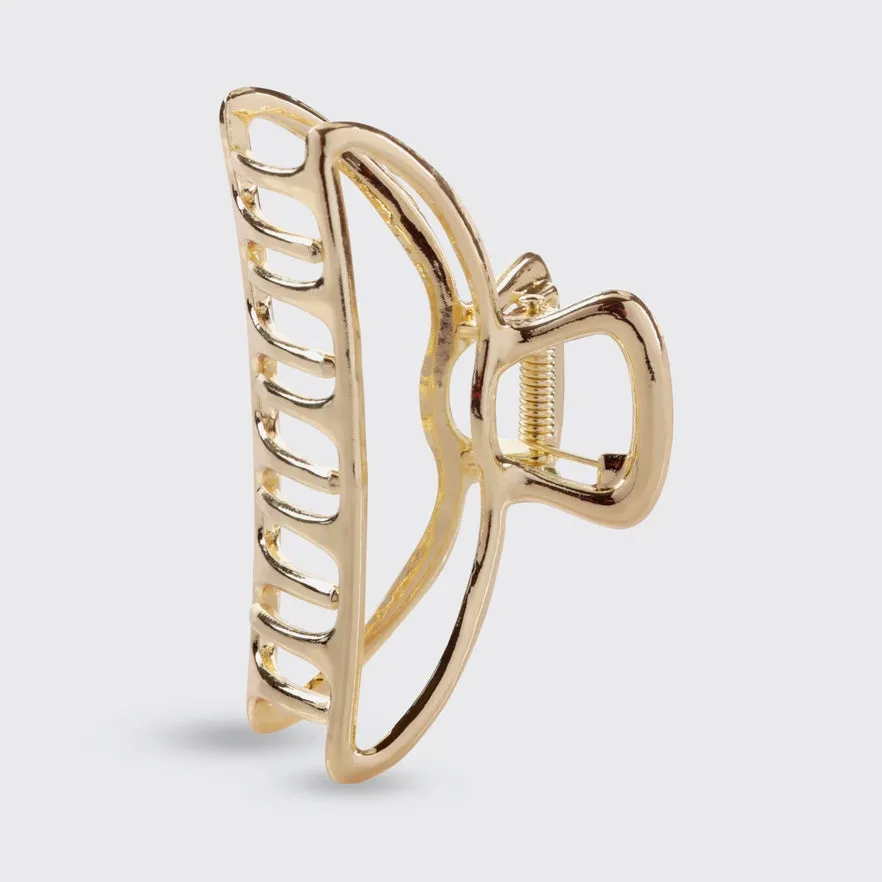 kitsch Open Shape Claw Clip - Gold