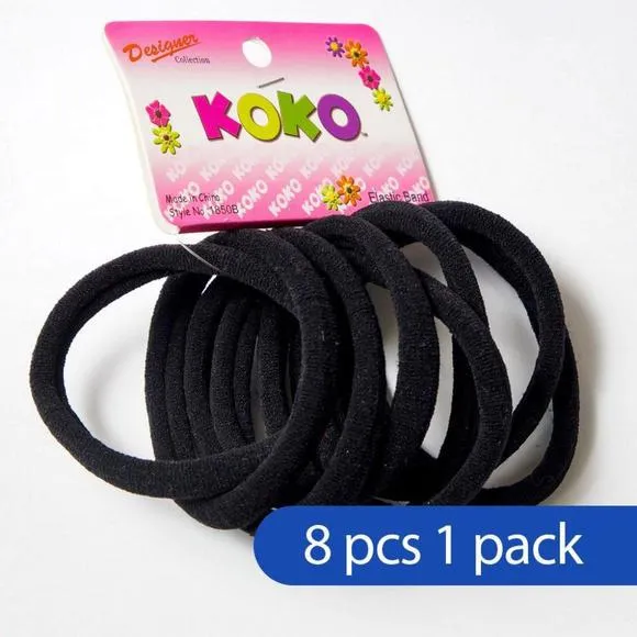 Koko Black Elastic Hair Bands