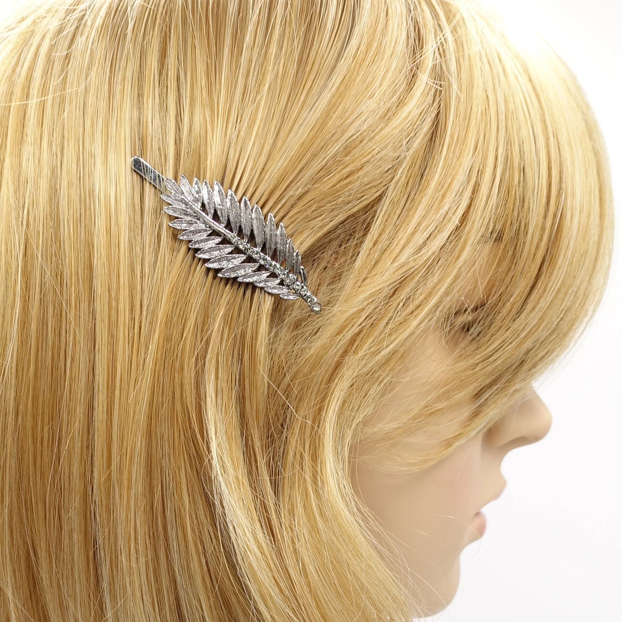 leaf magnetic hair clip