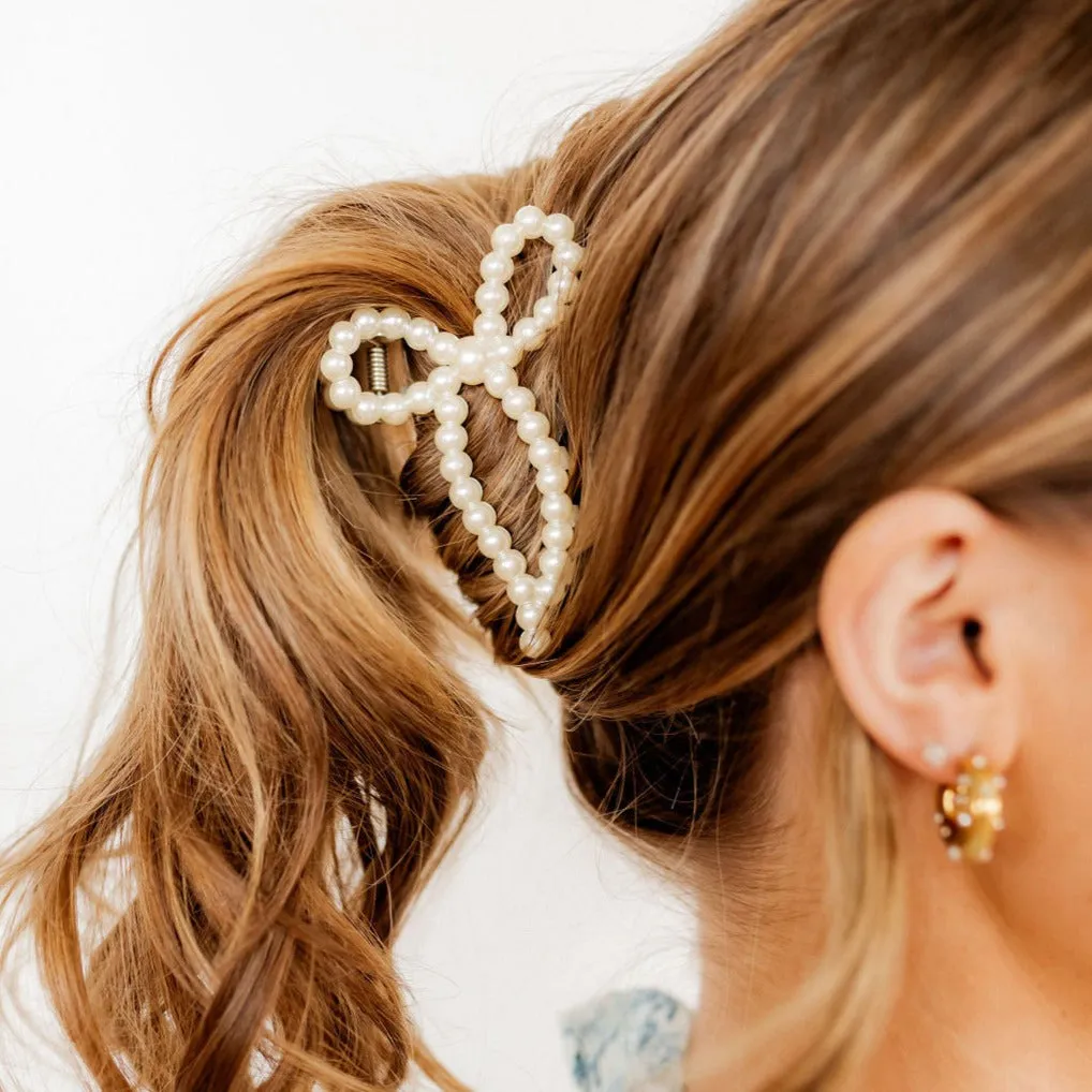 Linny Co | Paris Pearl Bow Hair Clip