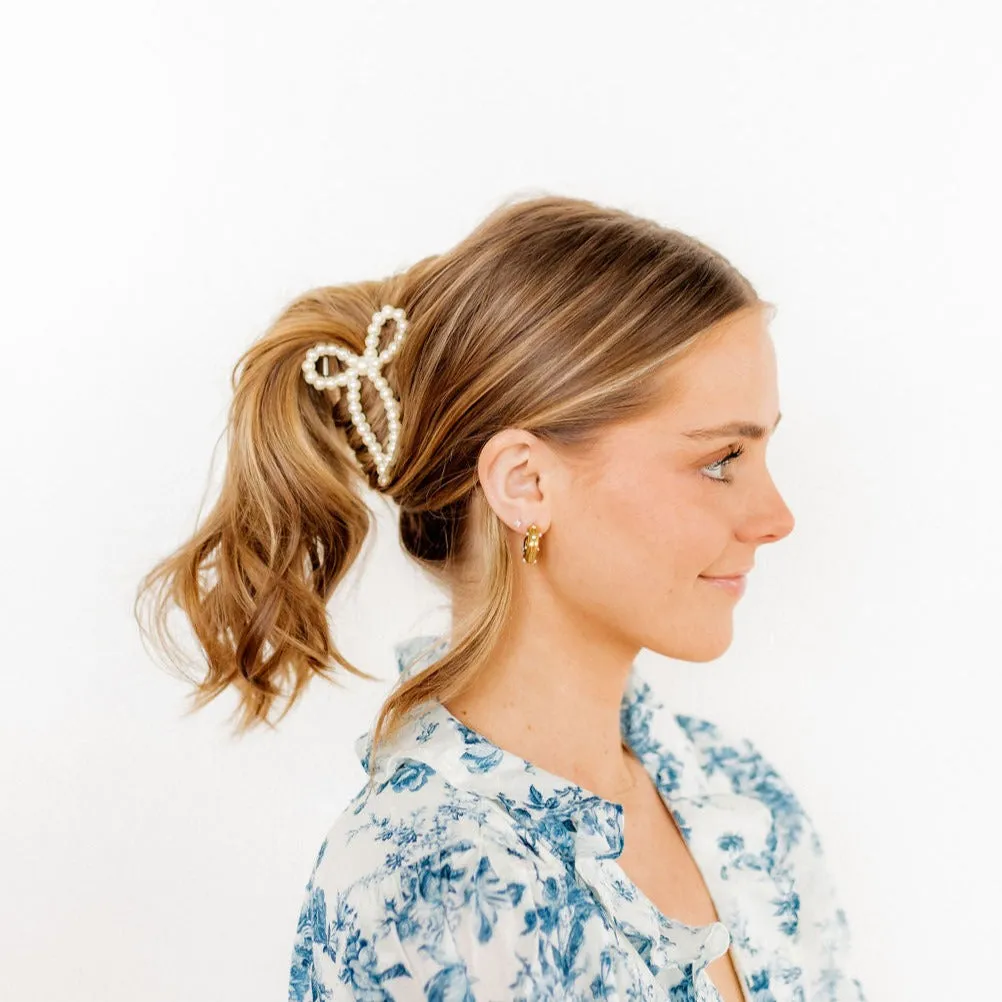 Linny Co | Paris Pearl Bow Hair Clip