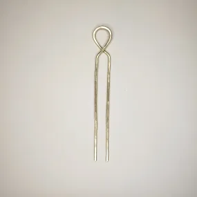 Looped Brass Hair Pin