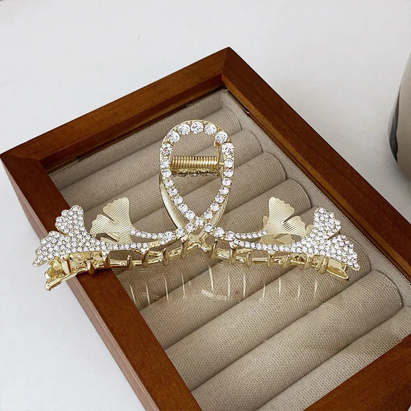 Luxury Rhinestones and Pearls Elegant Hair Claw Clip Collection