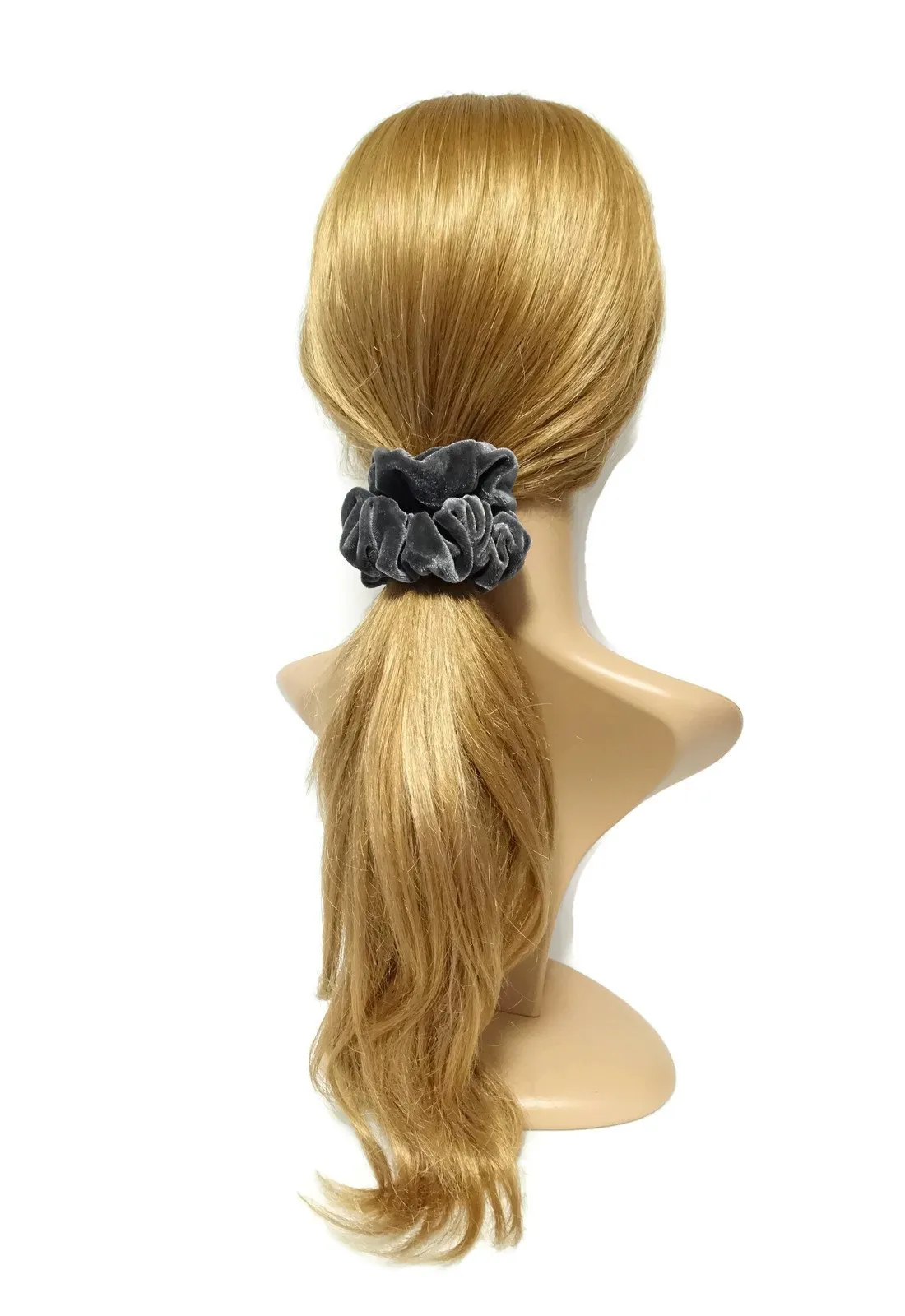 medium size solid velvet scrunchies women hair tie accessory scrunchies