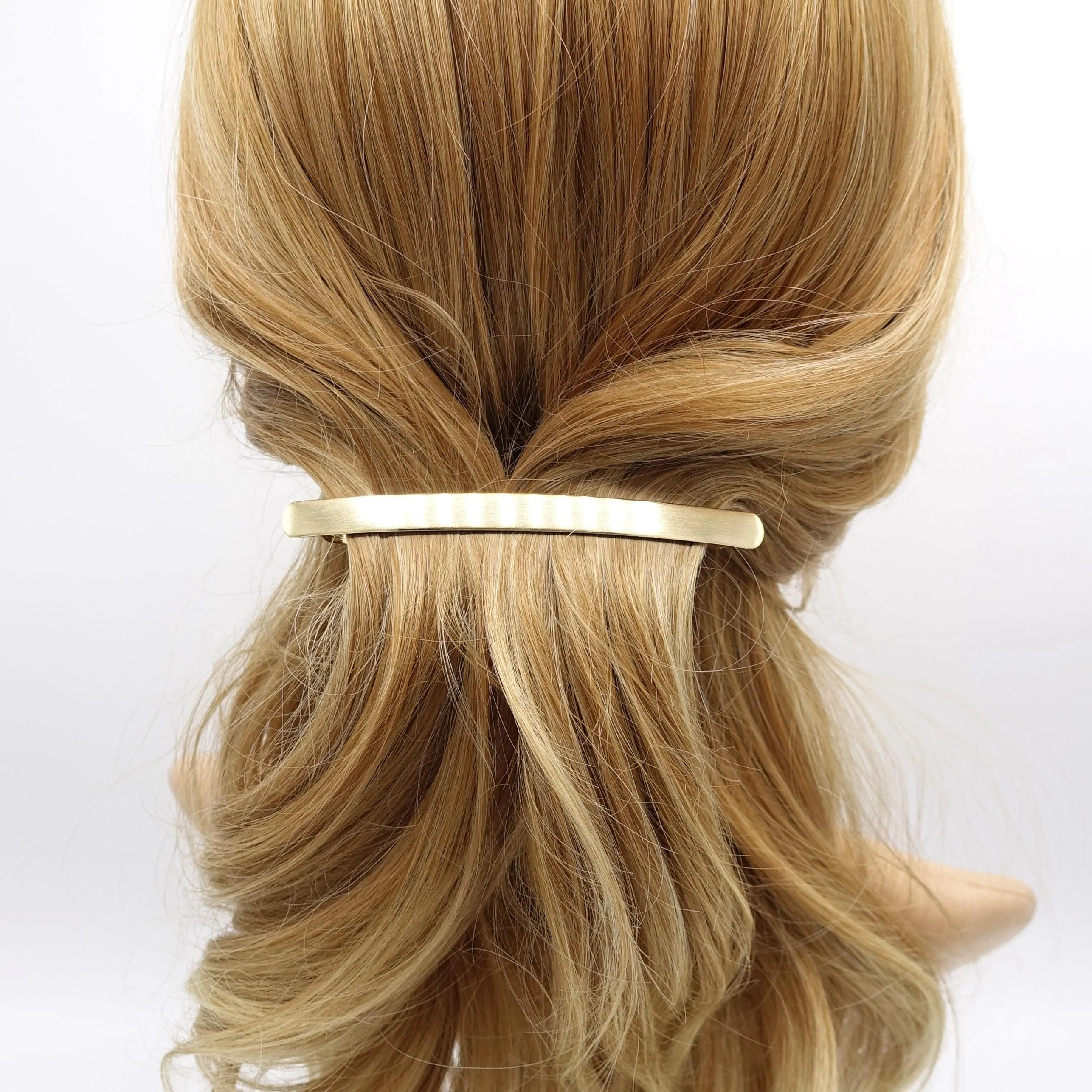 metal hair barrette, minimalist hair barrette, simple hair barrette for women