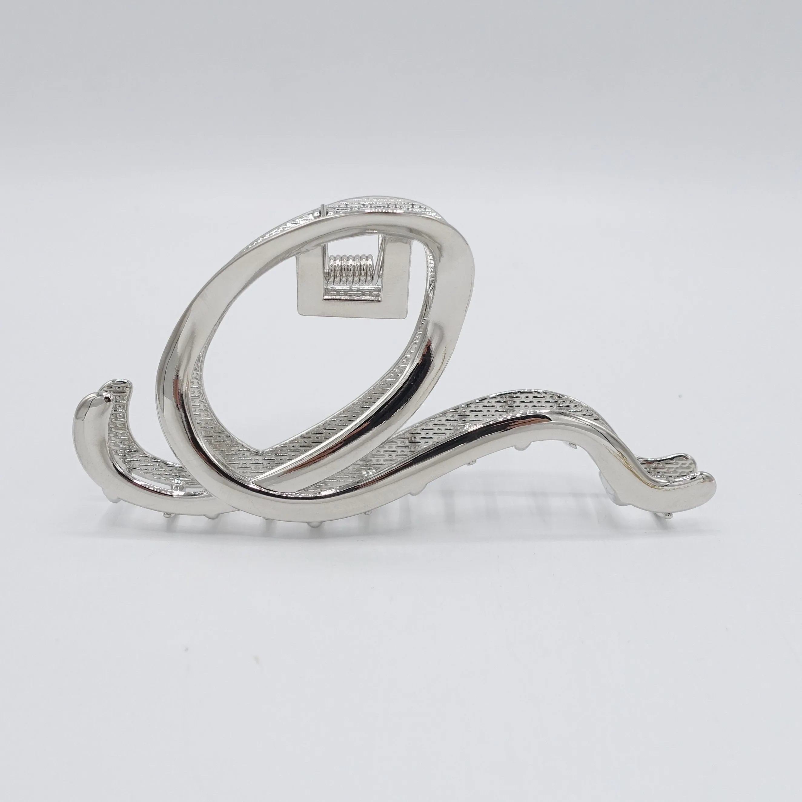 metal wave hair claw, minimalisty hair claw, snail wave hair clamp for women