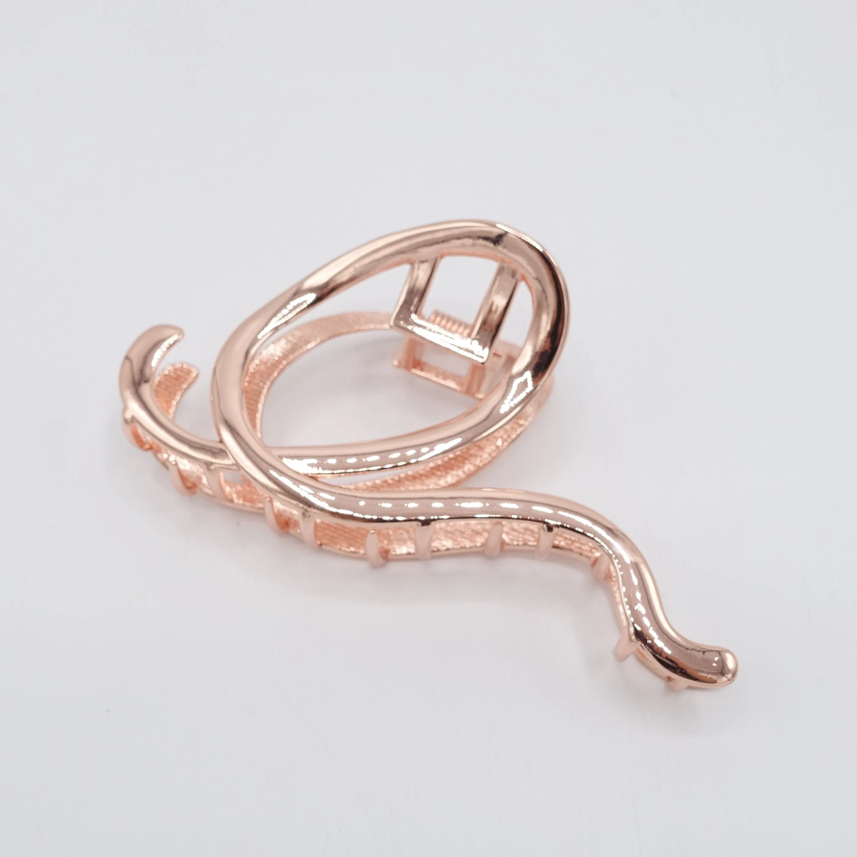 metal wave hair claw, minimalisty hair claw, snail wave hair clamp for women