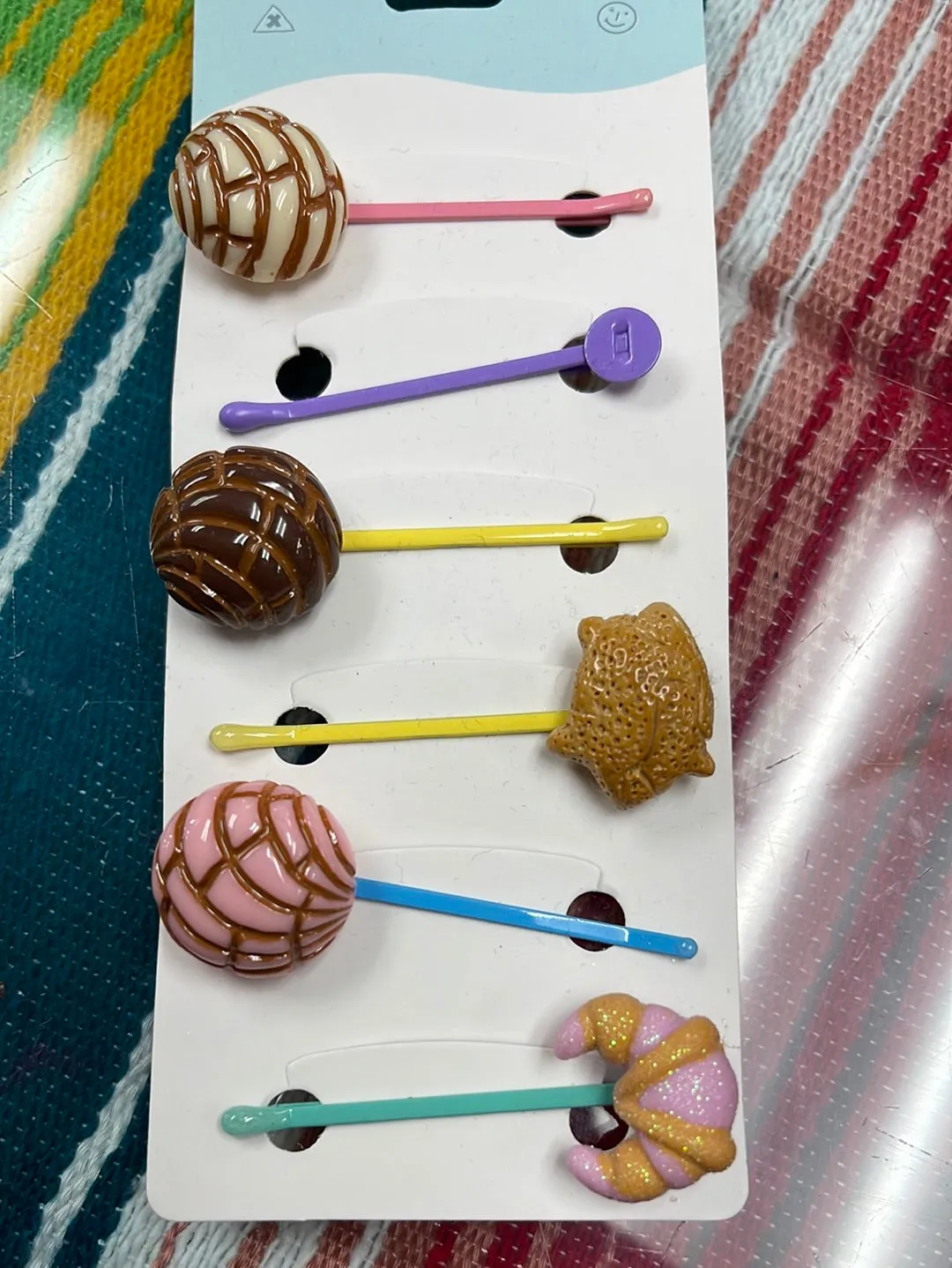 Mexican Sweet Bread Hair Clips