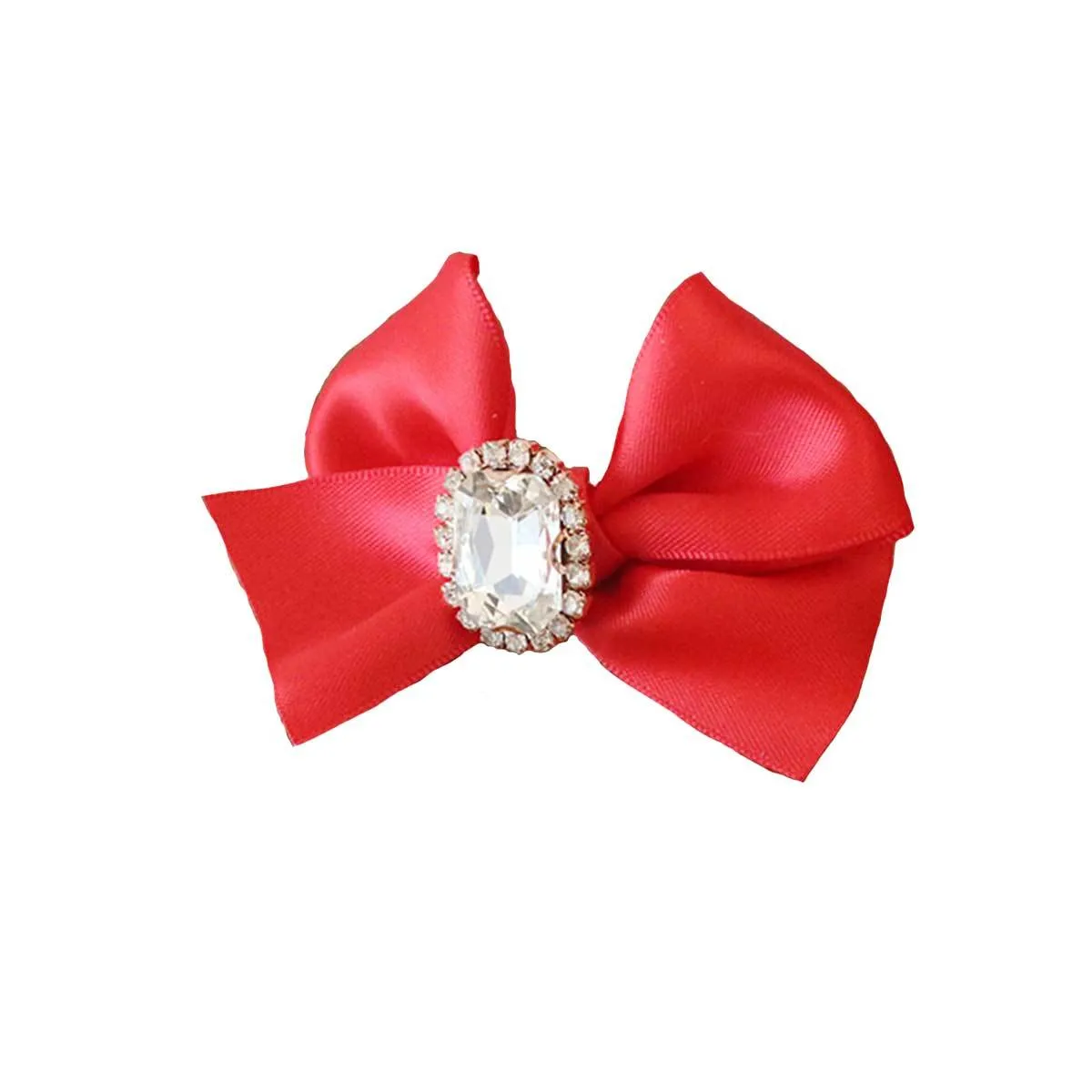 Olivia Dog Hair Clip in Red