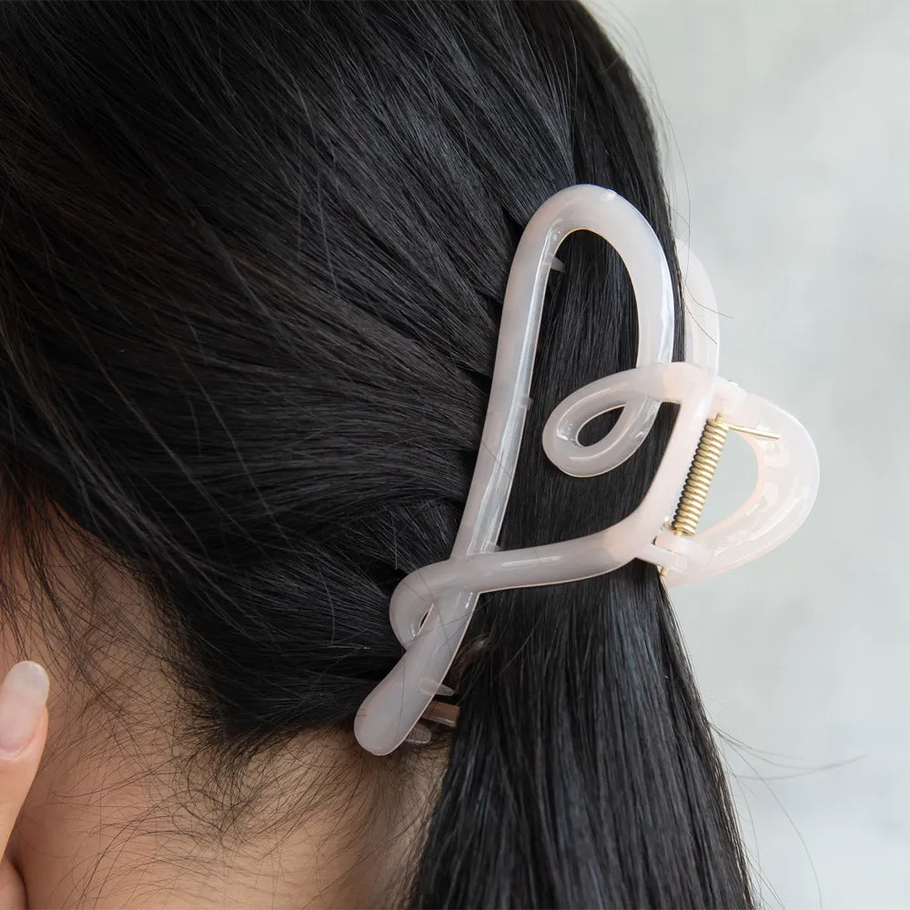 Open Heart Hair Clip