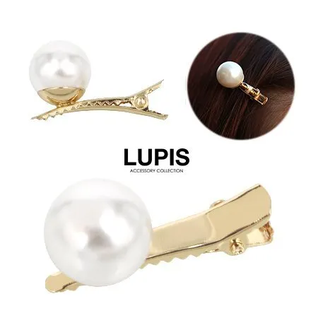 Pearl mini hair clips