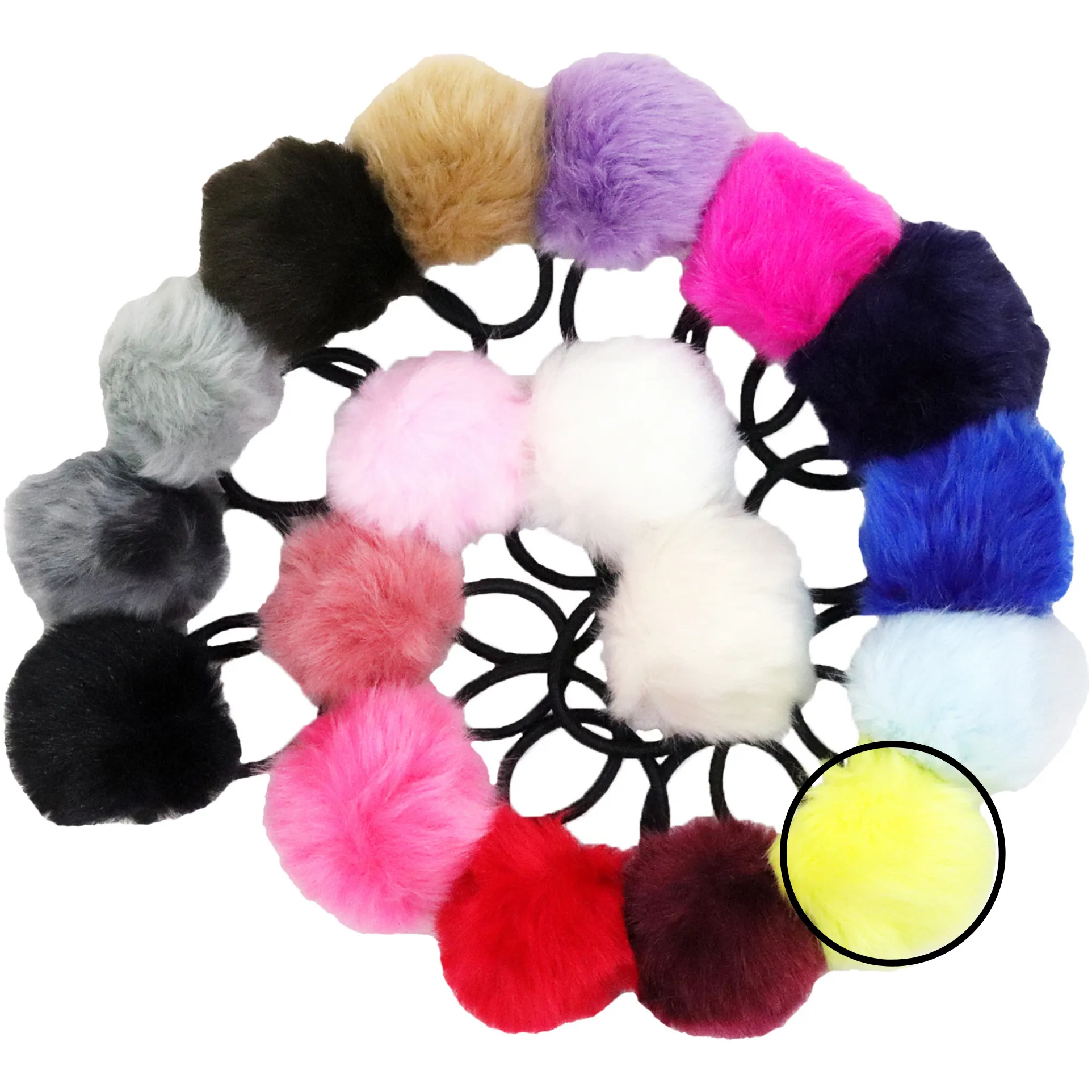 Pom Pom Hair Elastics