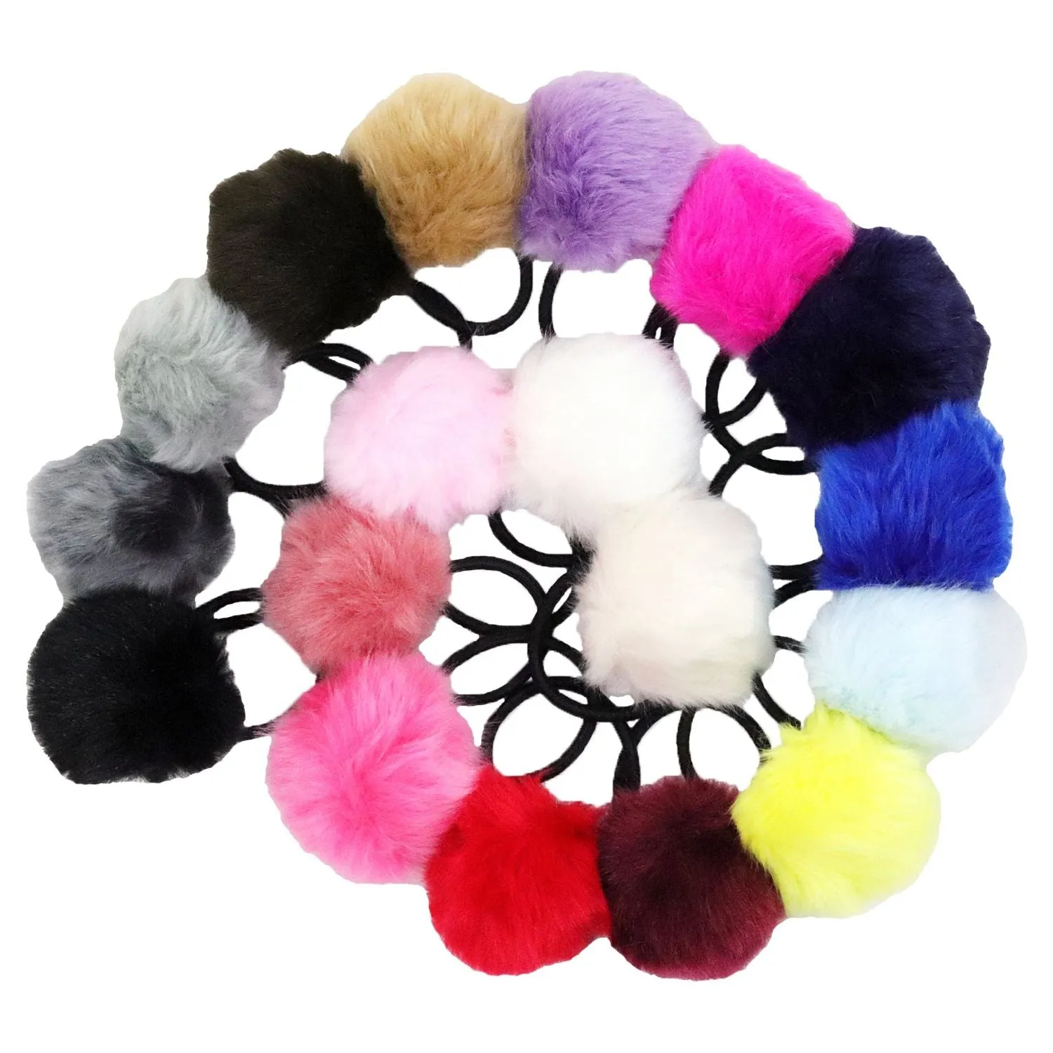 Pom Pom Hair Elastics