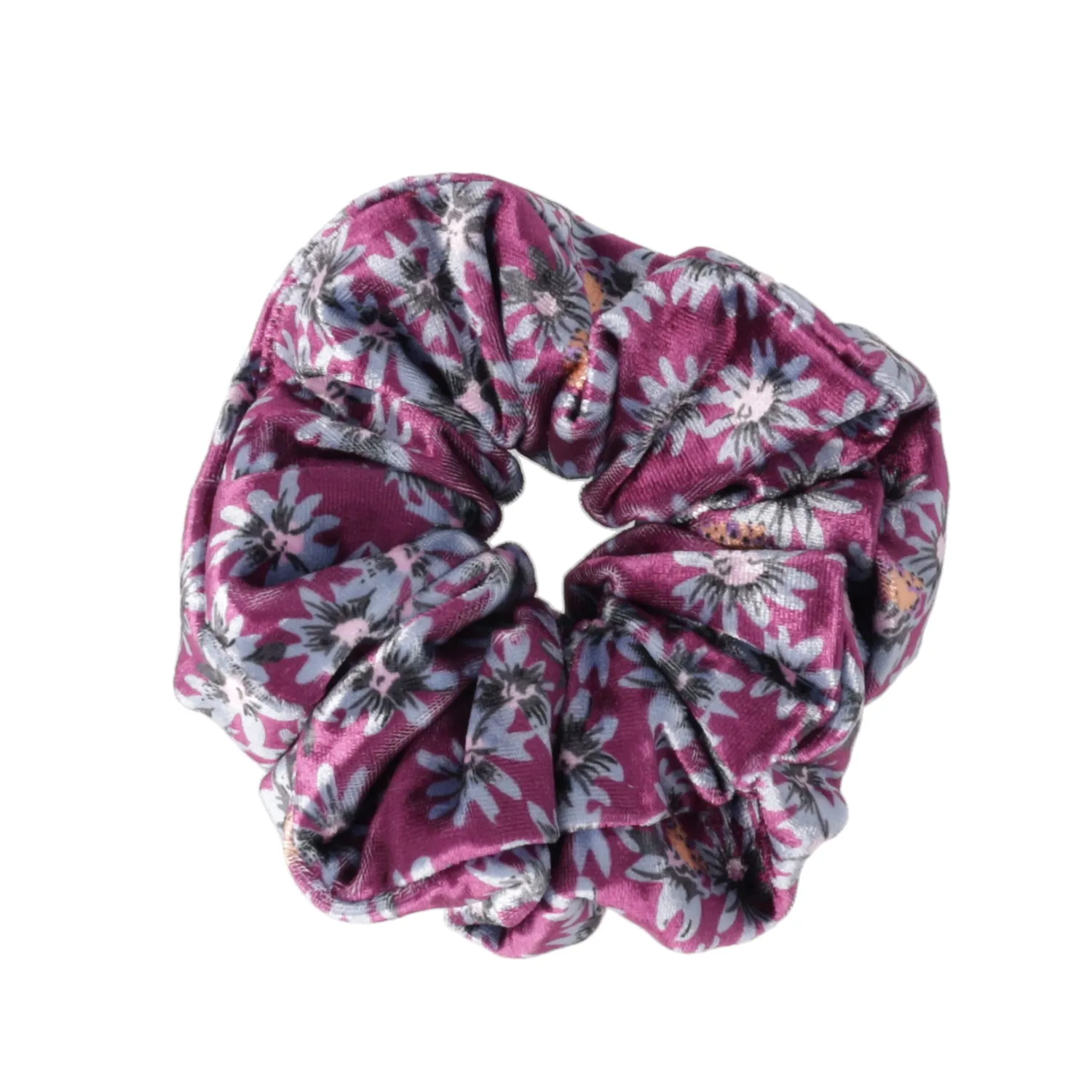 Purple Bloom Scrunchie