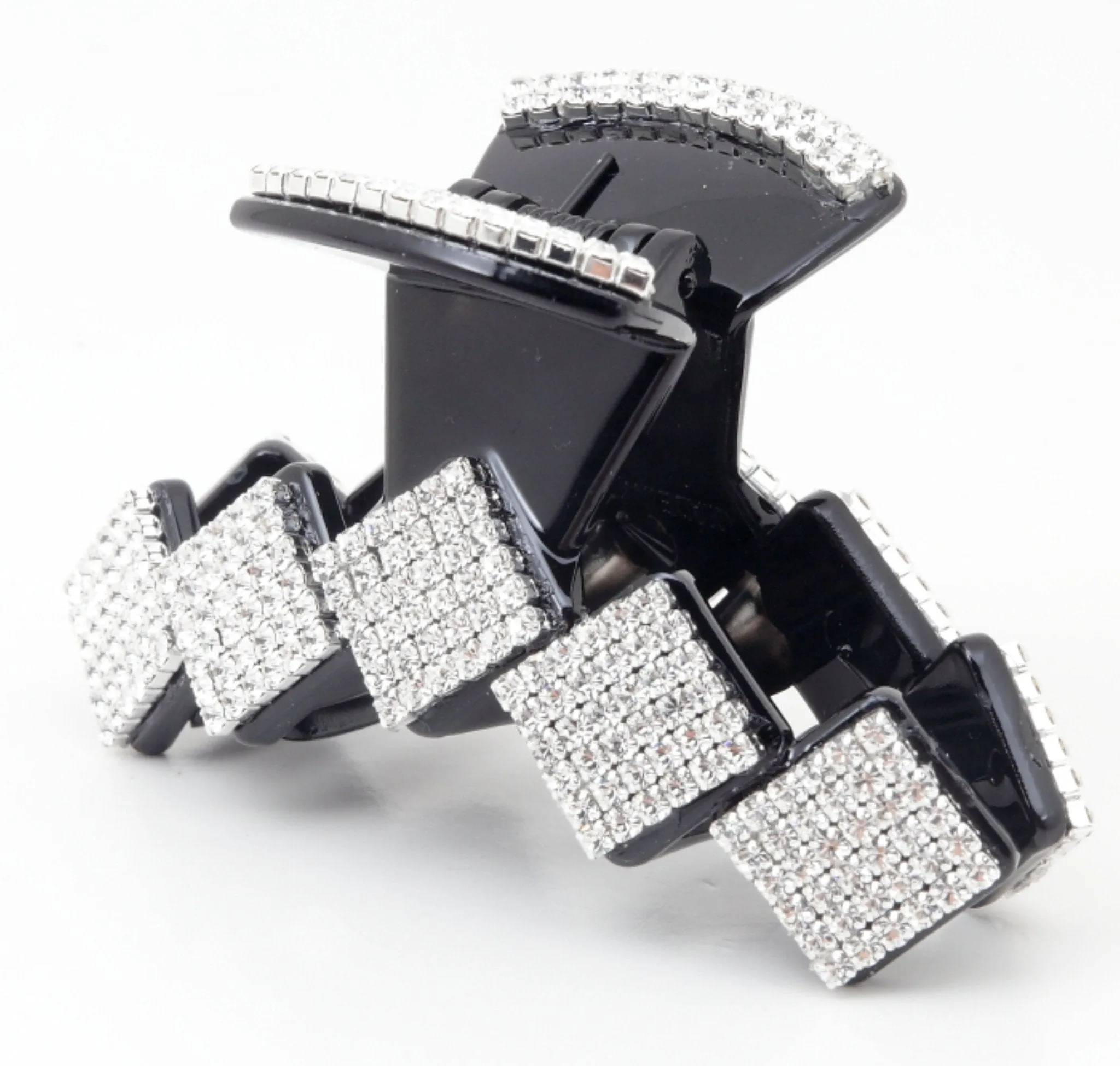 Quadrangle Block connection rhinestone decorative  hair jaw claw  Series-25