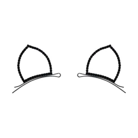 Rhinestone Cat Ear Clips