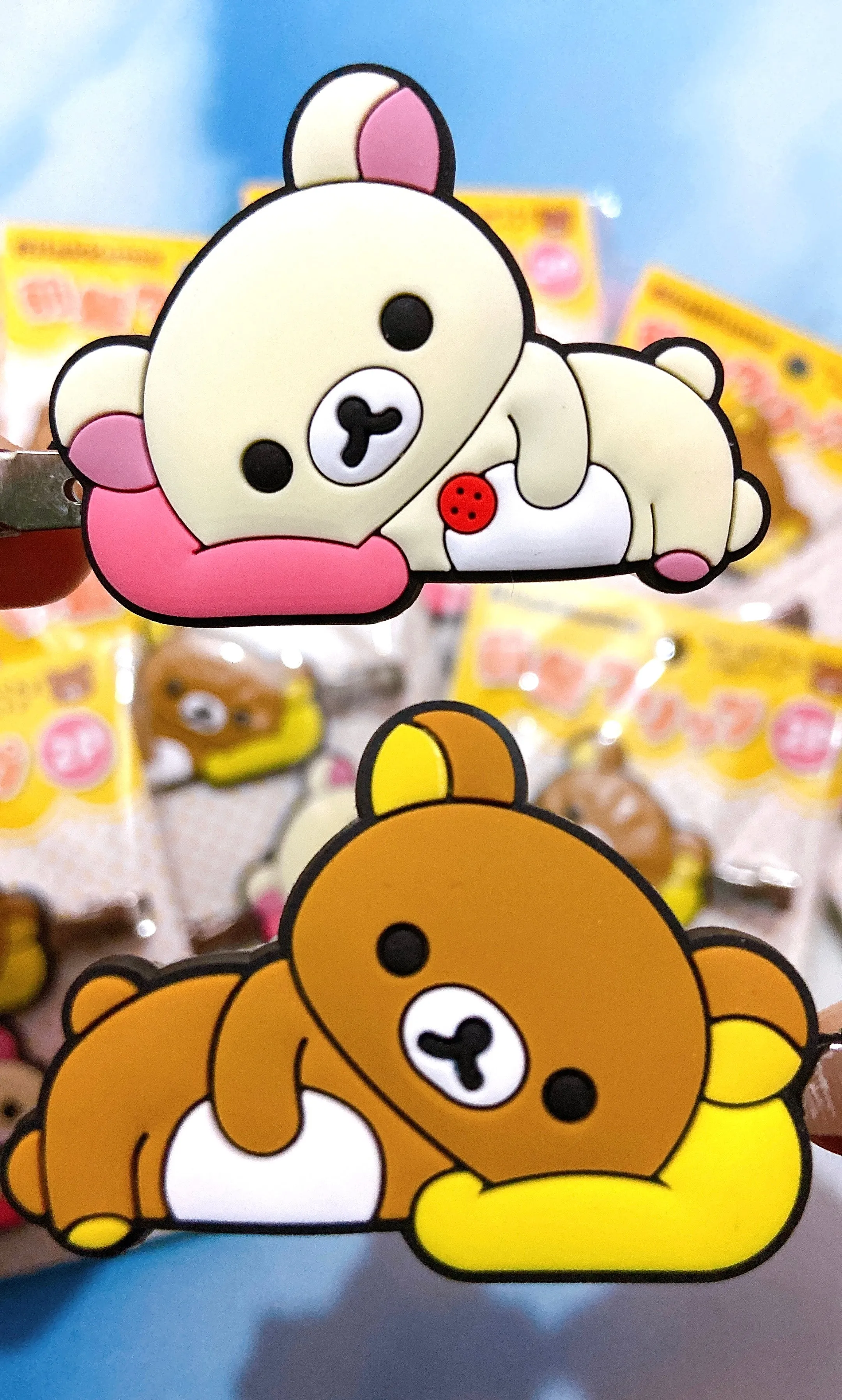 Rilakkuma & Korilakkuma hair clip set