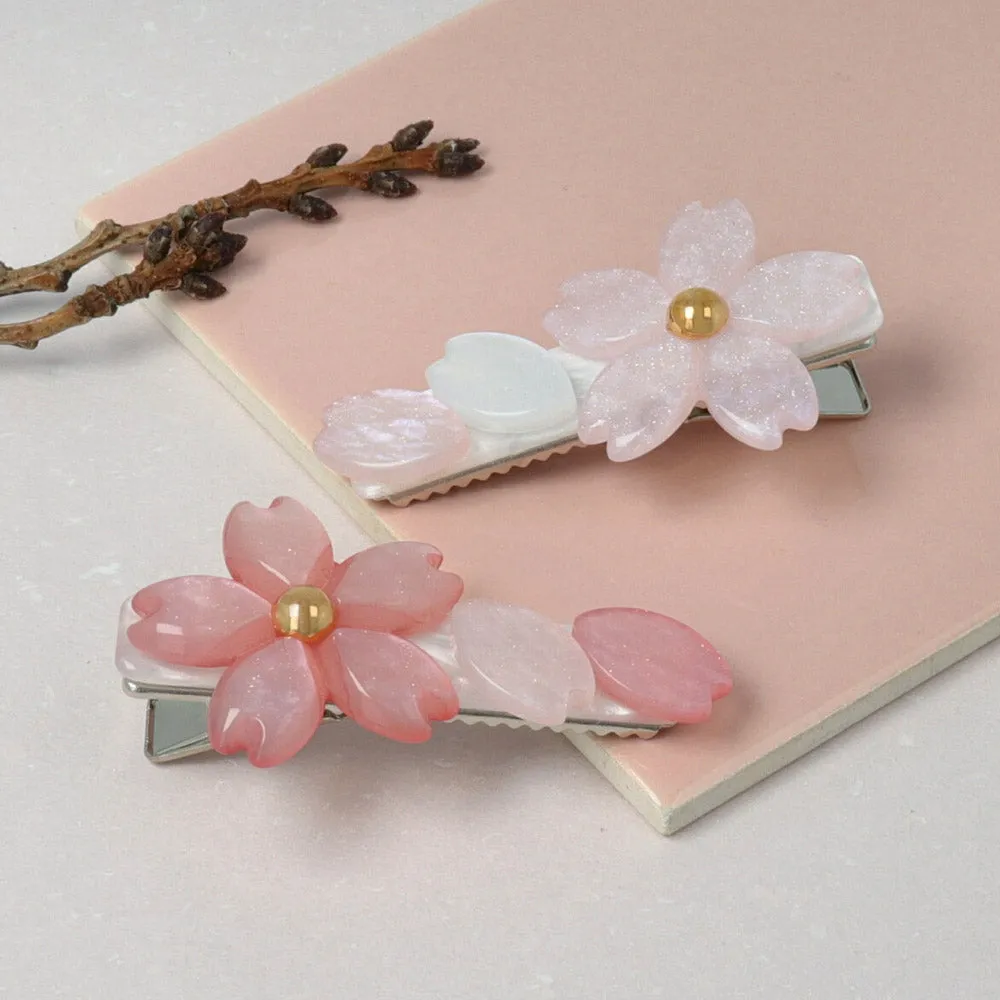 Sakura Rectangle Hair Clip