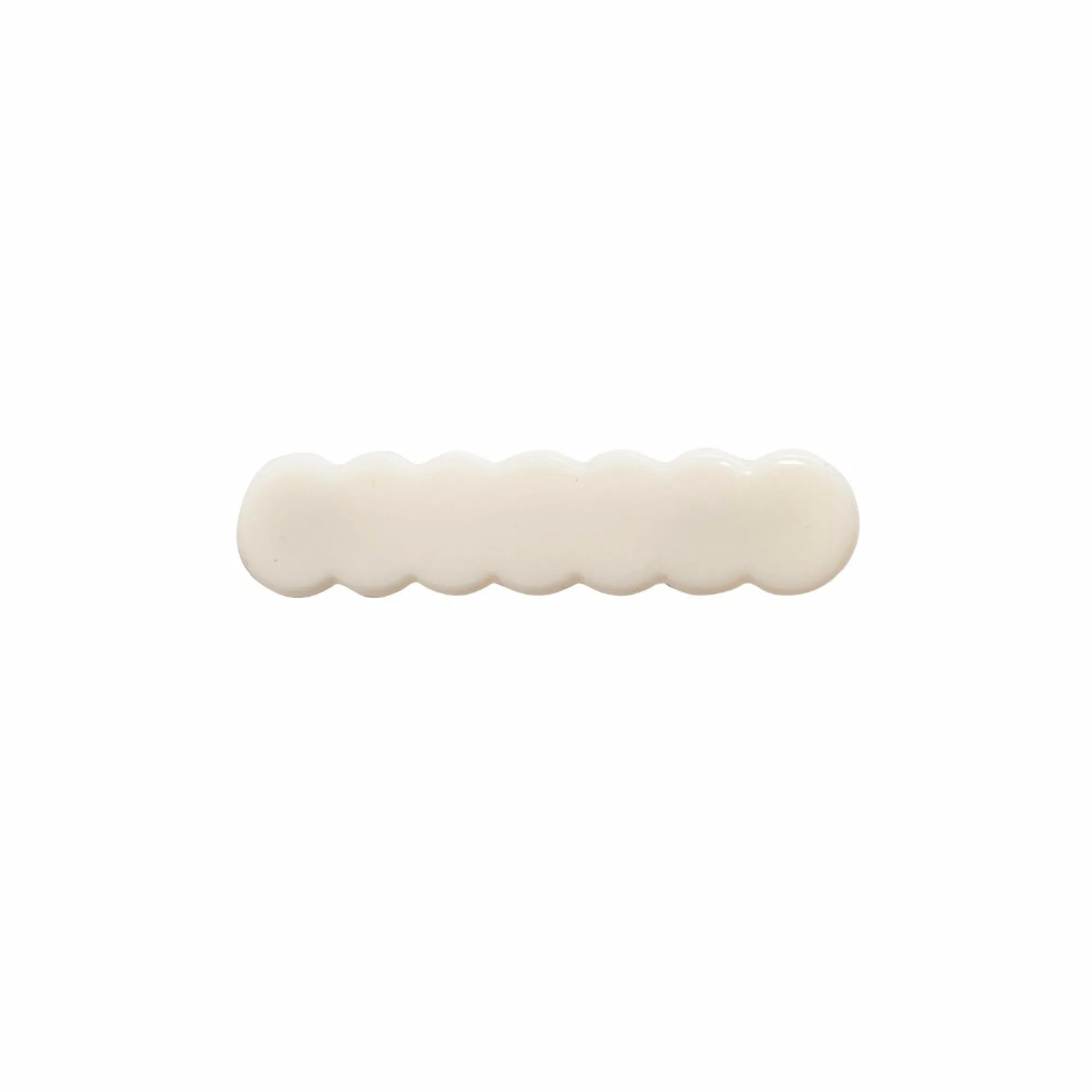 Scalloped Acrylic Hair Clip - 40 Colors