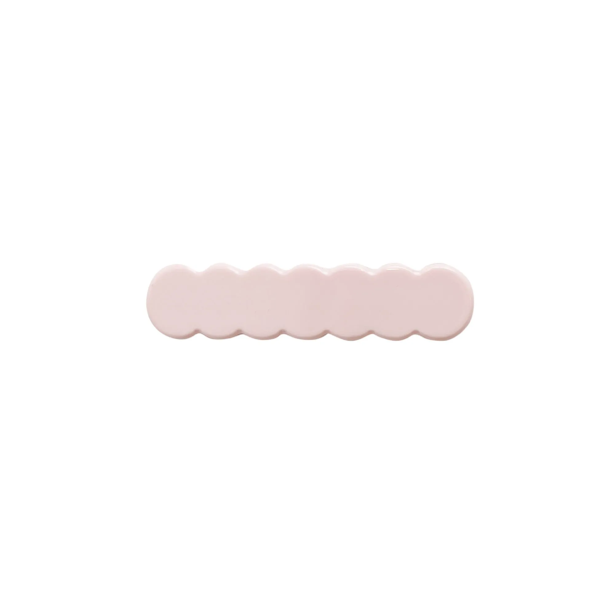 Scalloped Acrylic Hair Clip - 40 Colors