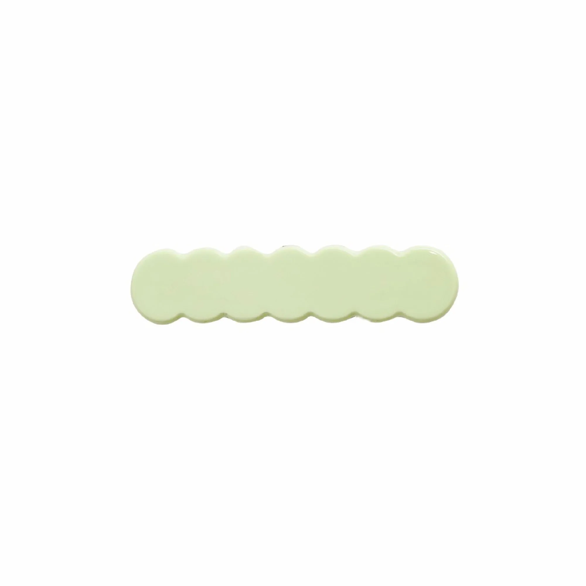 Scalloped Acrylic Hair Clip - 40 Colors