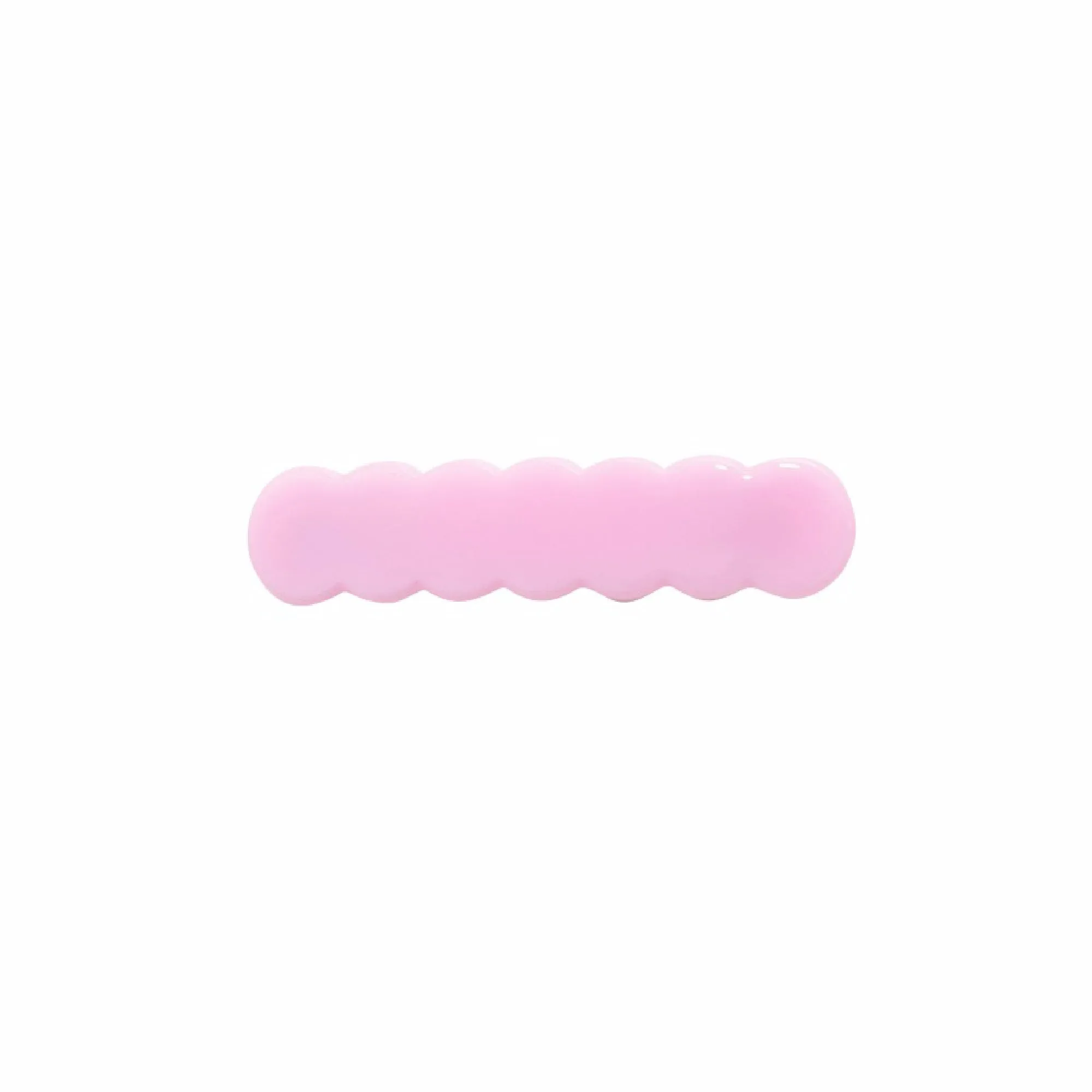 Scalloped Acrylic Hair Clip - 40 Colors