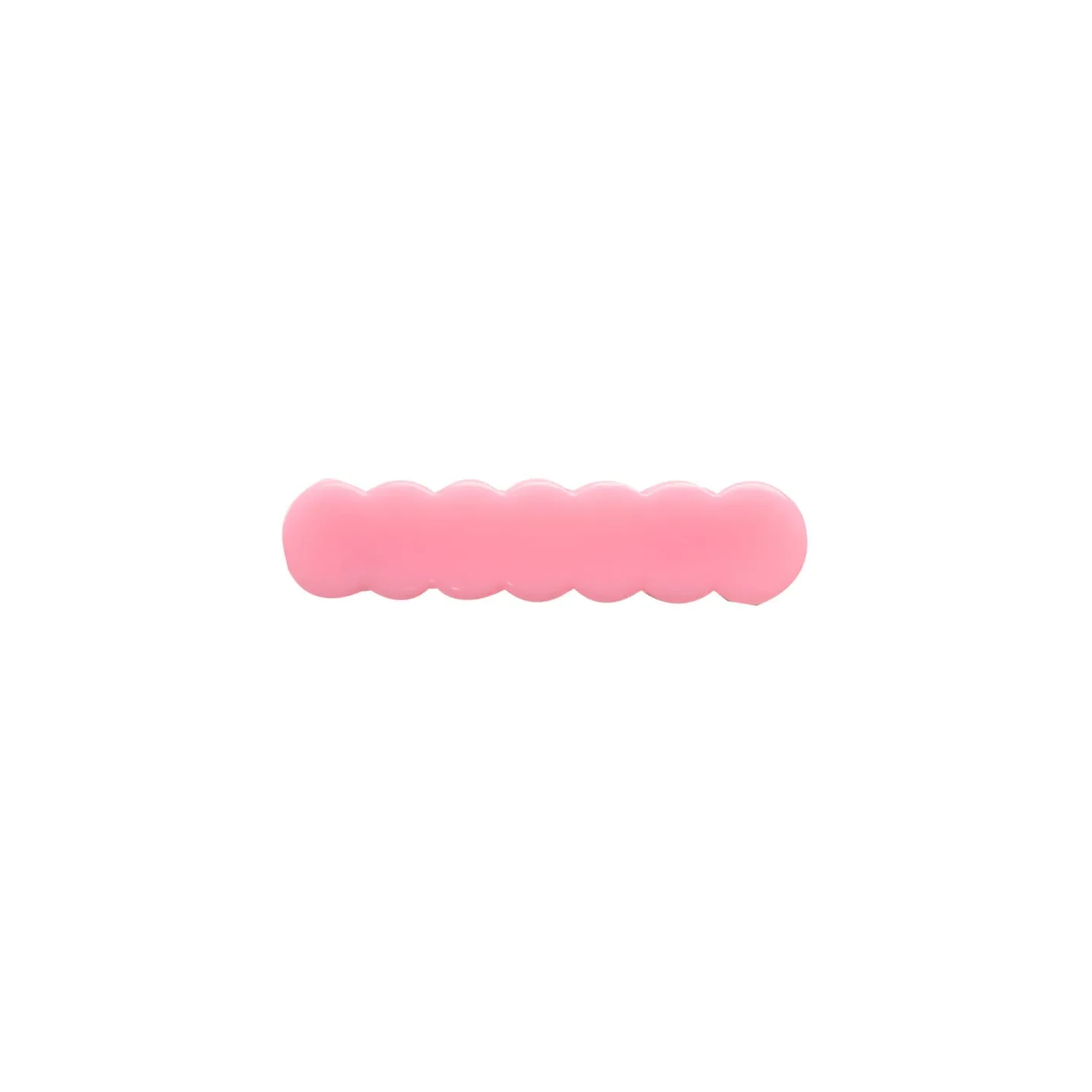 Scalloped Acrylic Hair Clip - 40 Colors