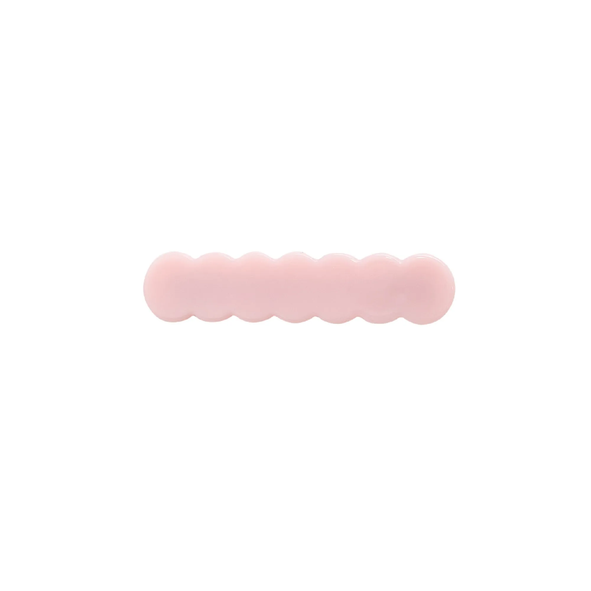 Scalloped Acrylic Hair Clip - 40 Colors