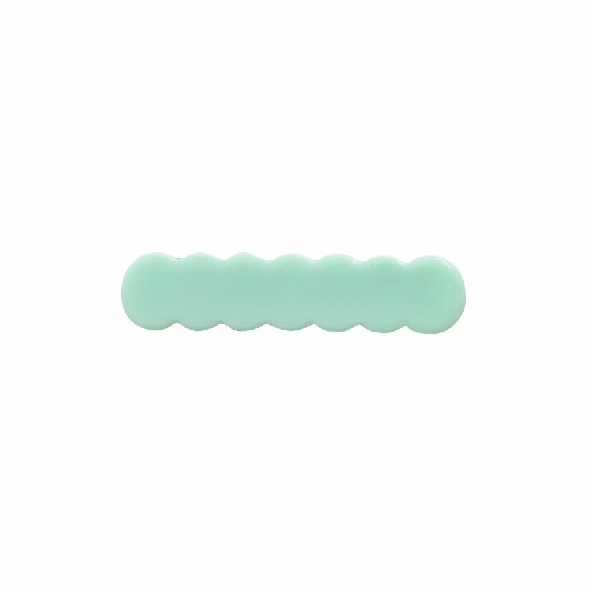 Scalloped Acrylic Hair Clip - 40 Colors