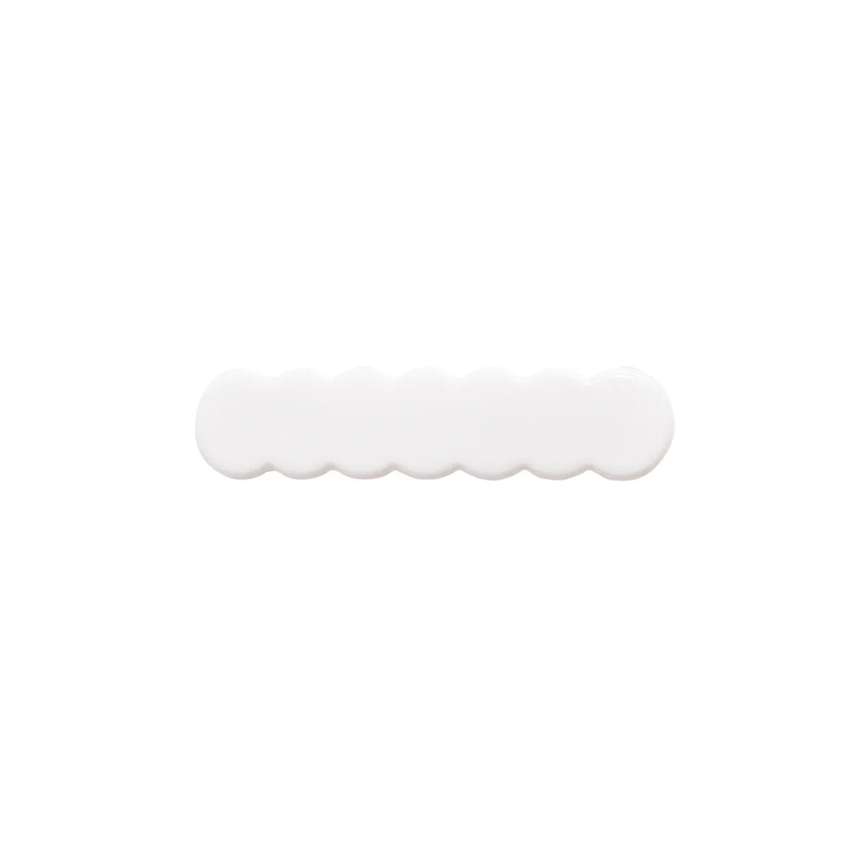 Scalloped Acrylic Hair Clip - 40 Colors