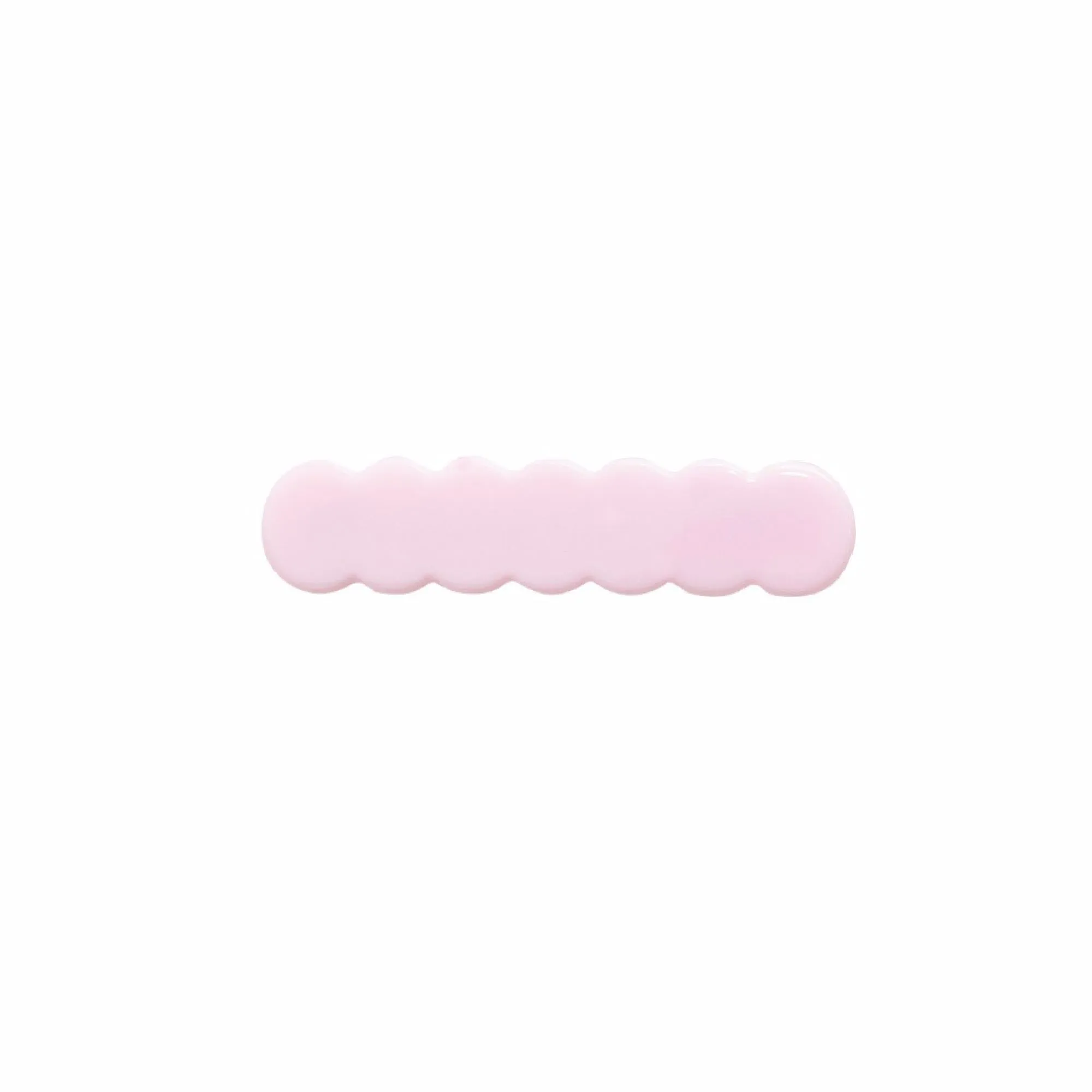 Scalloped Acrylic Hair Clip - 40 Colors