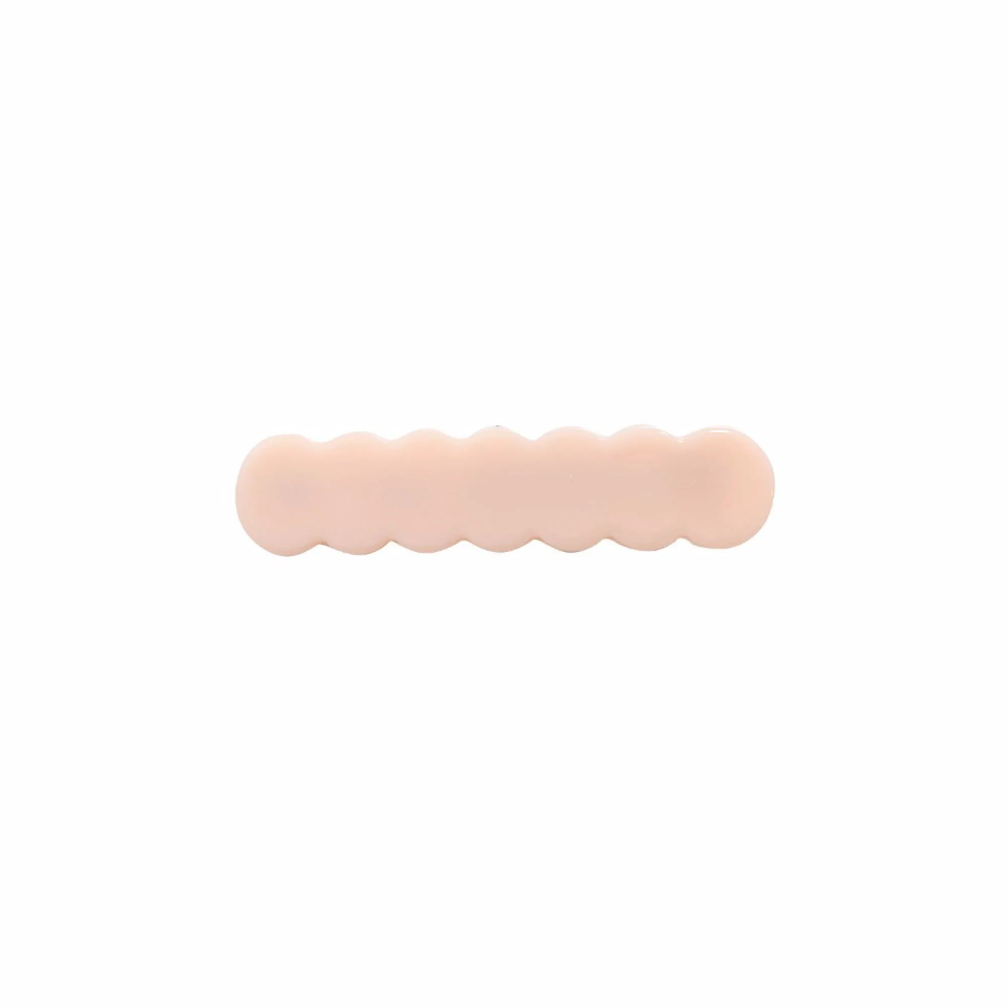 Scalloped Acrylic Hair Clip - 40 Colors