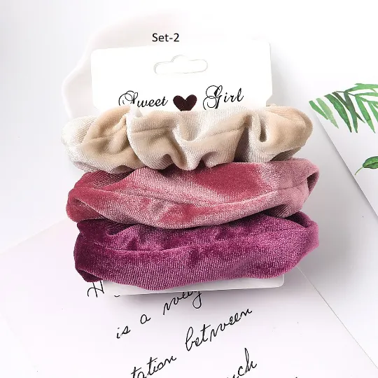 Set of 3 Velvet Hair Tie