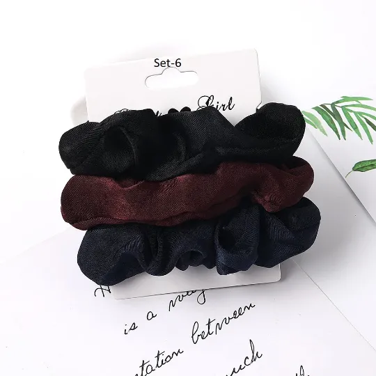 Set of 3 Velvet Hair Tie