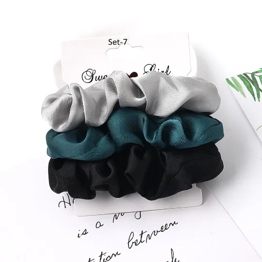 Set of 3 Velvet Hair Tie