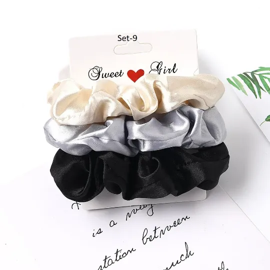 Set of 3 Velvet Hair Tie