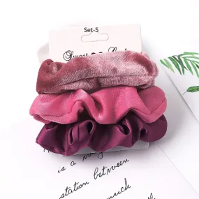 Set of 3 Velvet Hair Tie