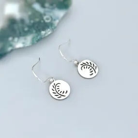 Silver Fern Earrings dangle