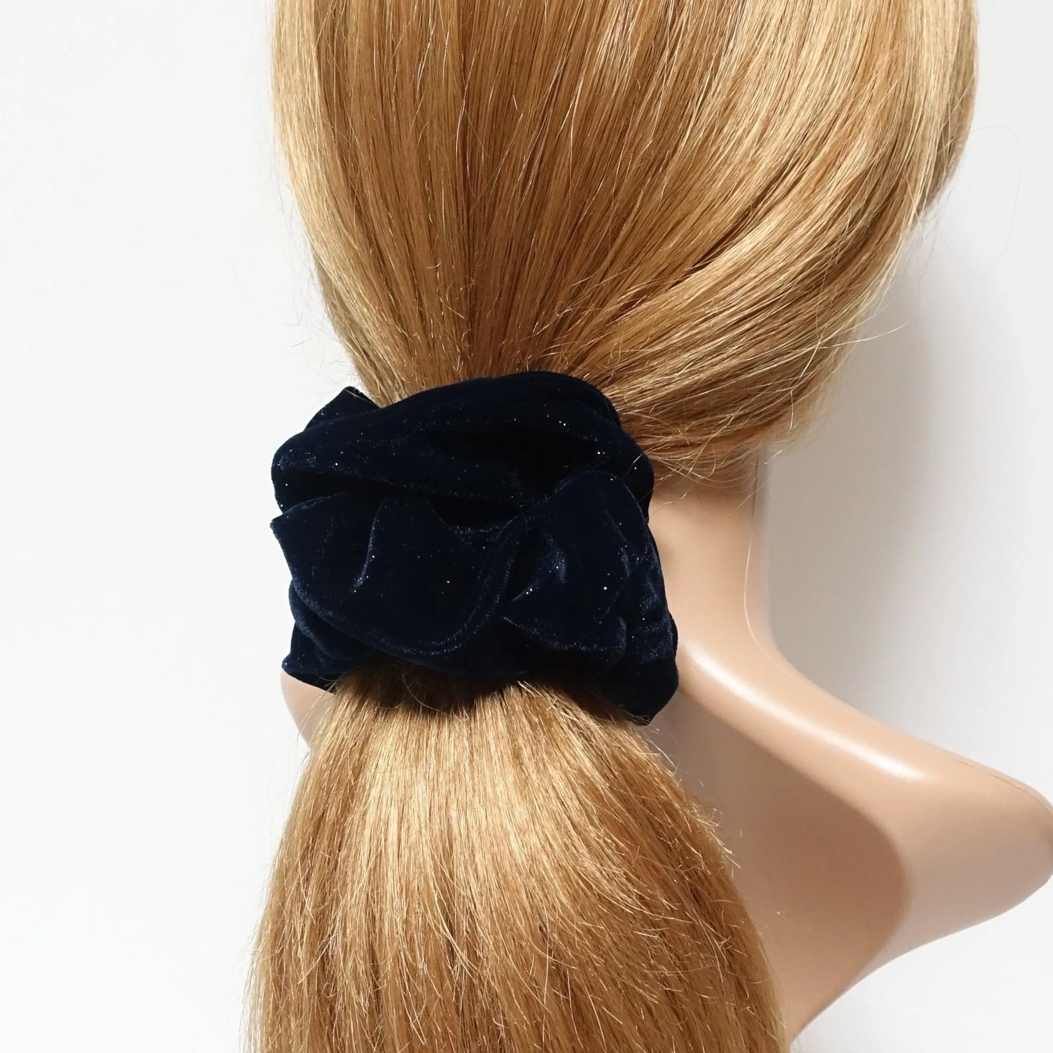 Sparkling dazzle velvet scrunchies velvet hair scrunchie for women